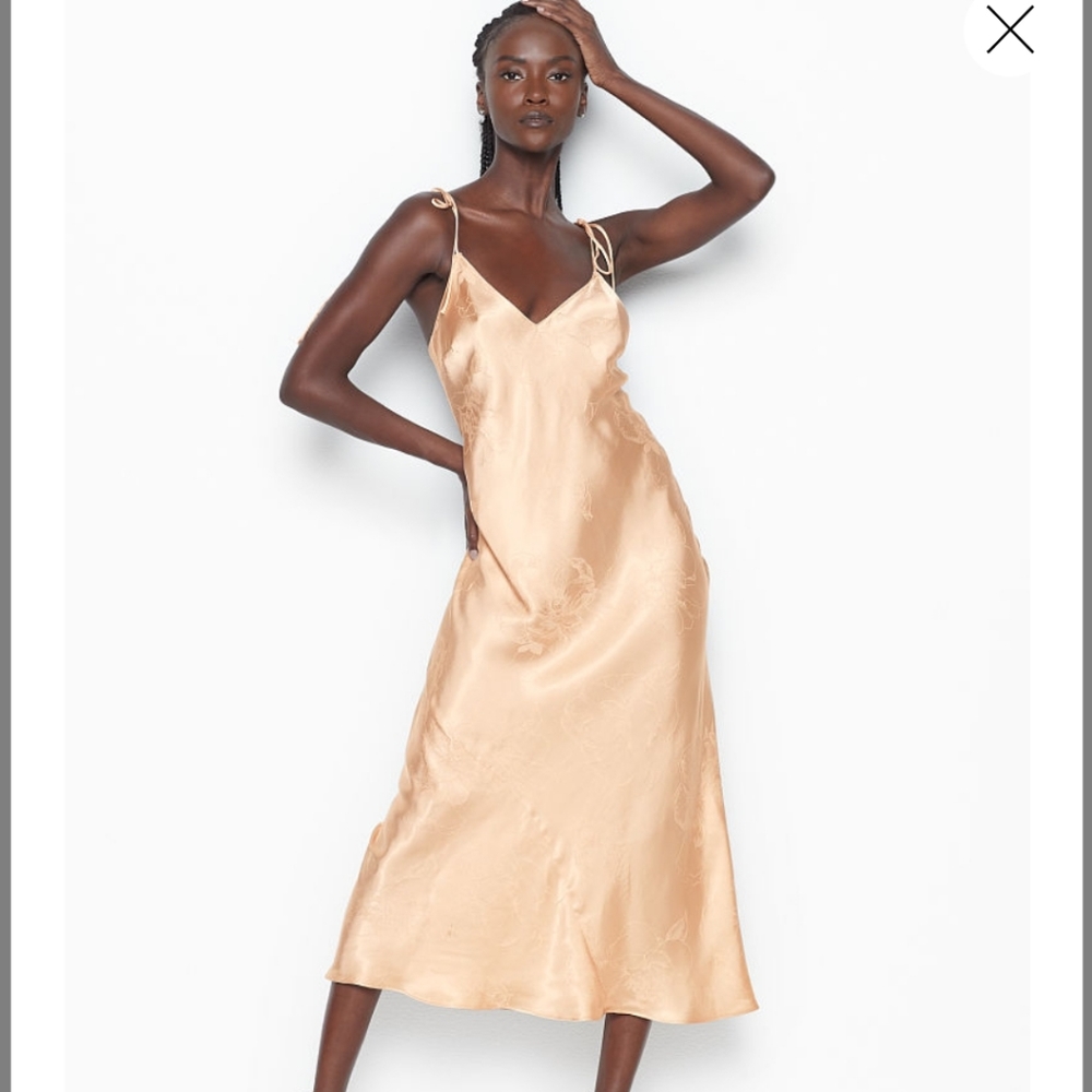 Victoria's Secret jacquard slip dress